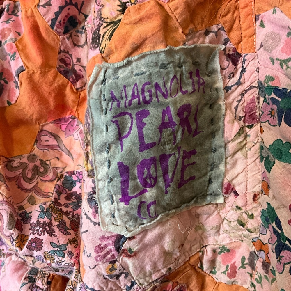 Magnolia Pearl Pink and Orange Ankle Cropped Pants - Picture 14 of 15